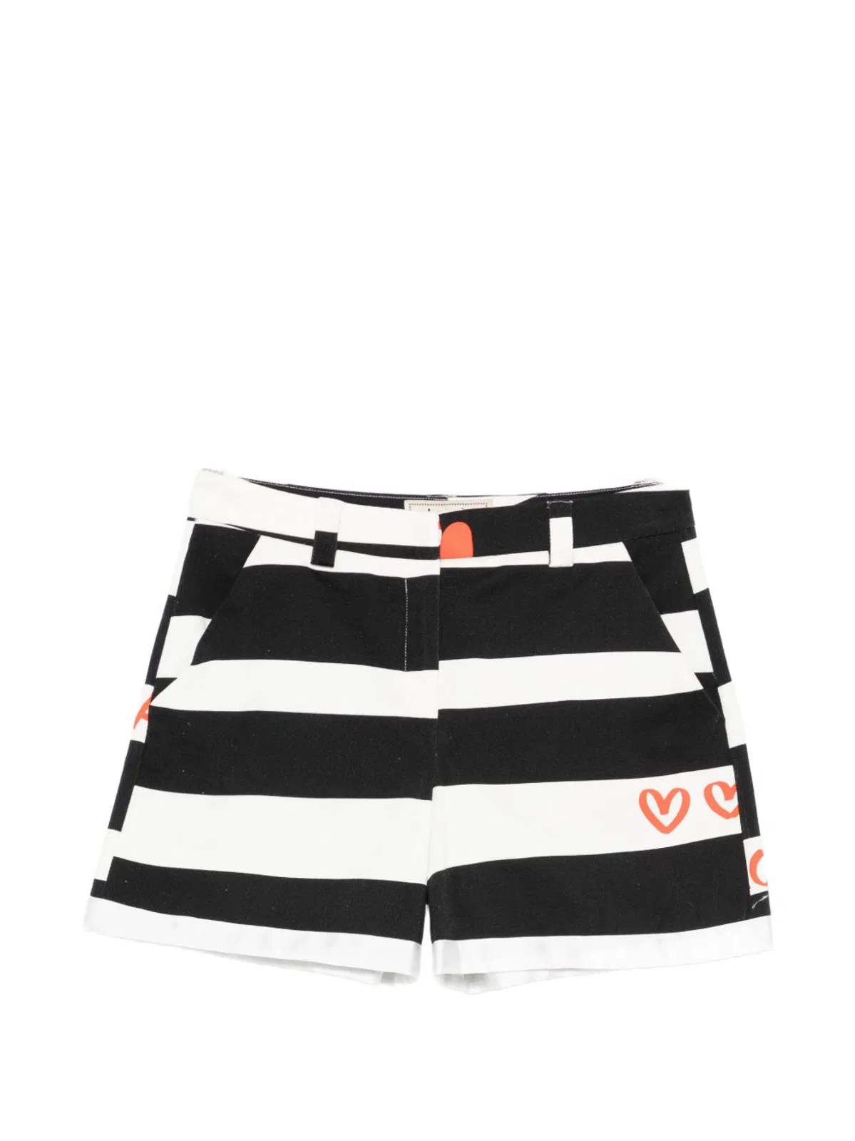 Alessandro Enriquez Striped Cotton Shorts