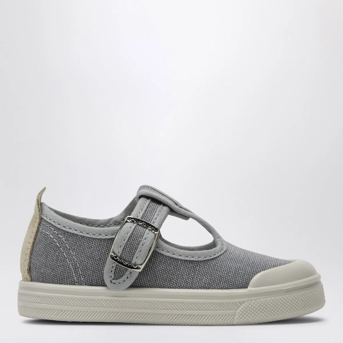 Il Gufo Gray Canvas Sandal
