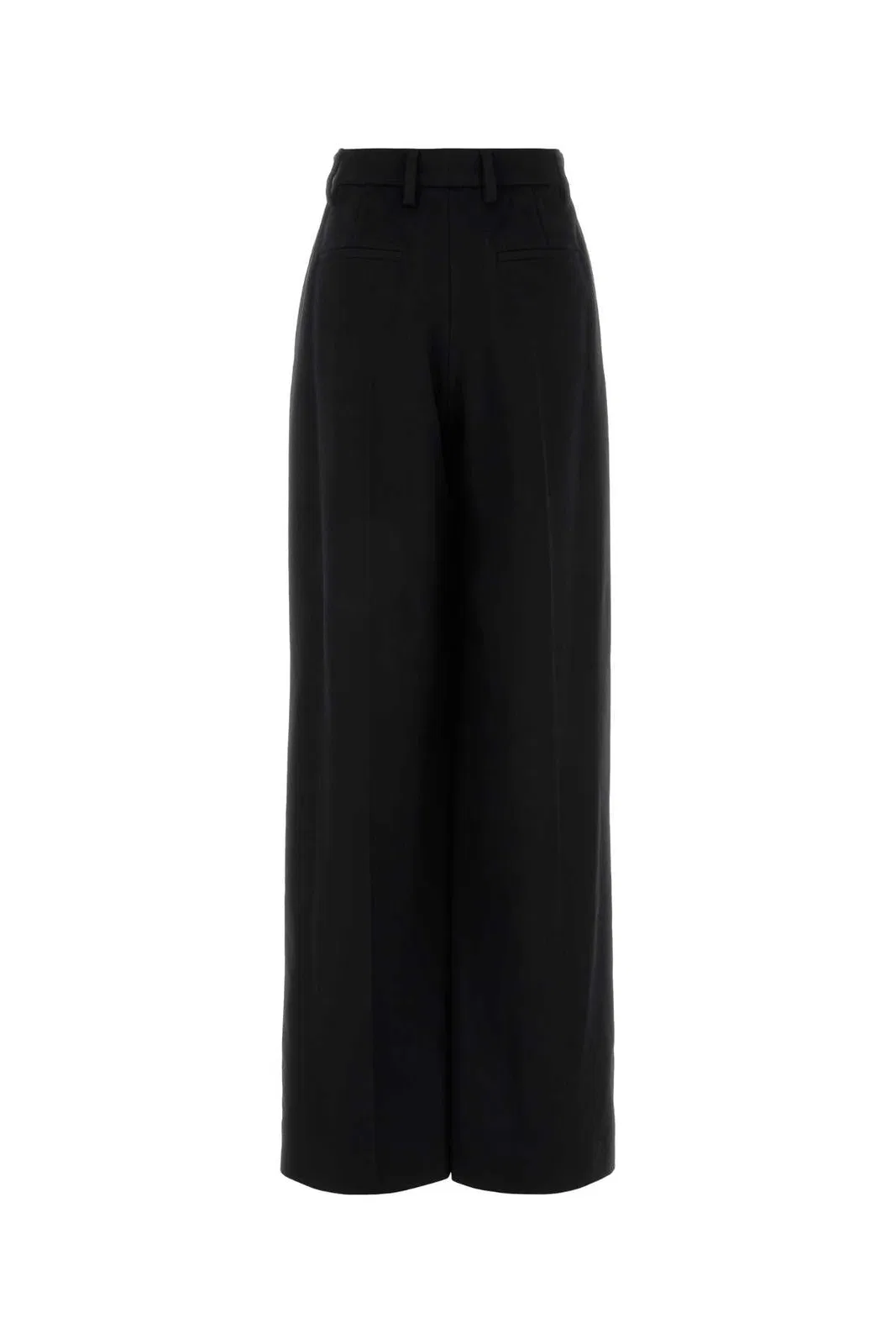 Prada Black Cashmere Wide-Leg Pant