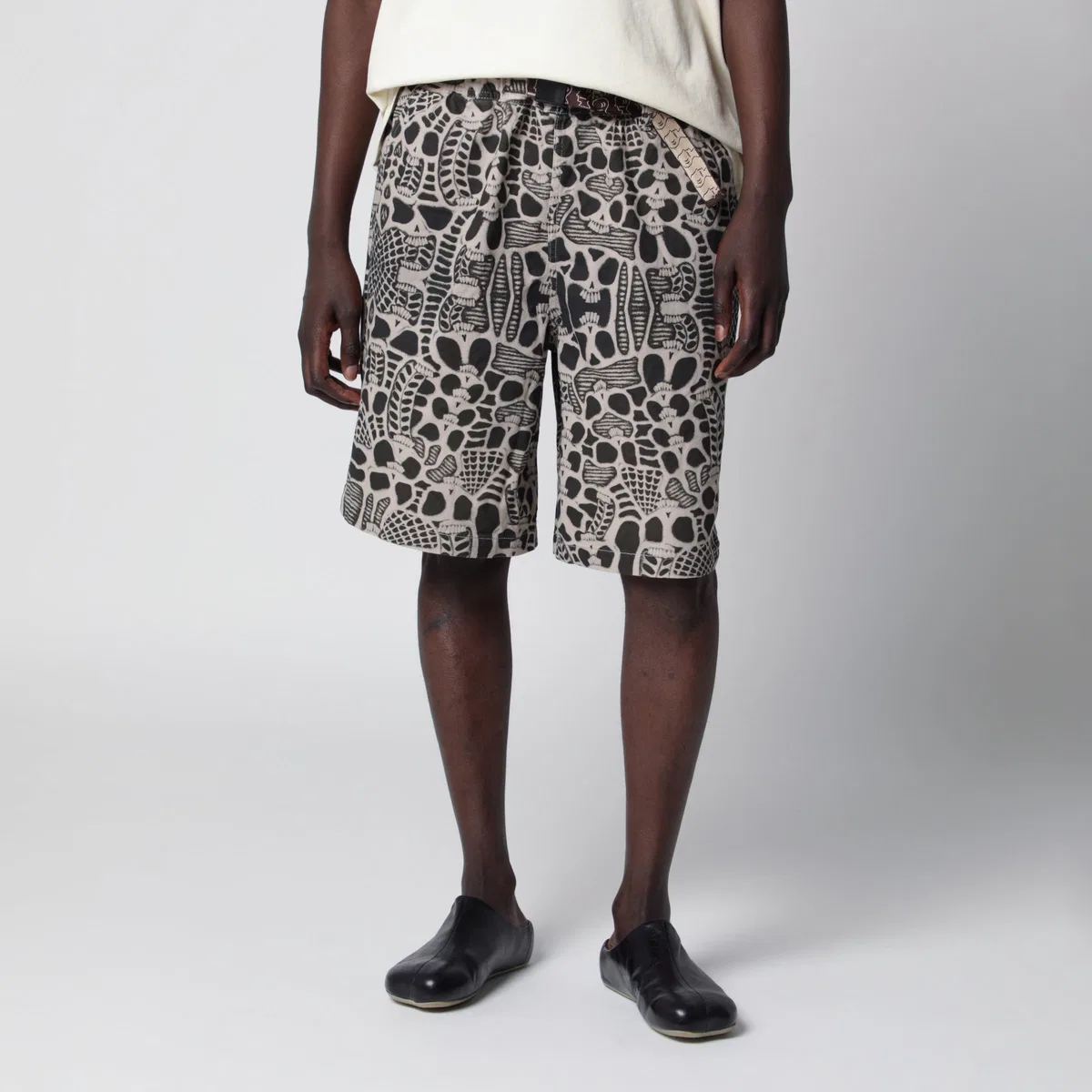 Brain dead Skull Climber Cotton Shorts