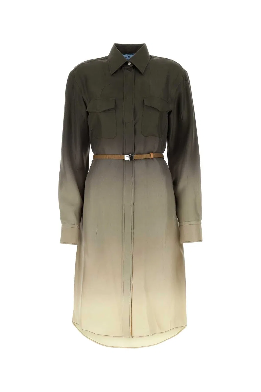 Prada Multicolor Twill Shirt Dress