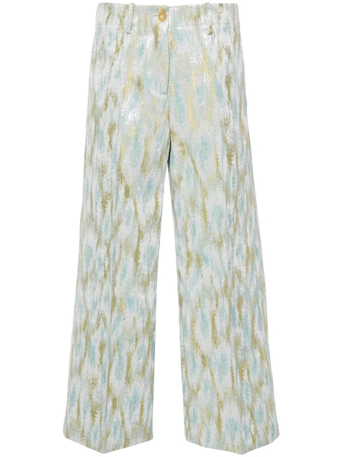 Erika cavallini Printed Cropped Trousers
