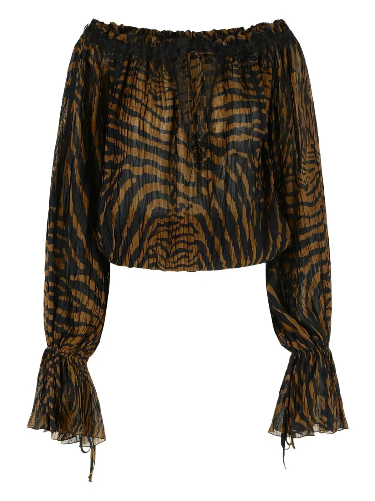 Blumarine Print Chiffon Top