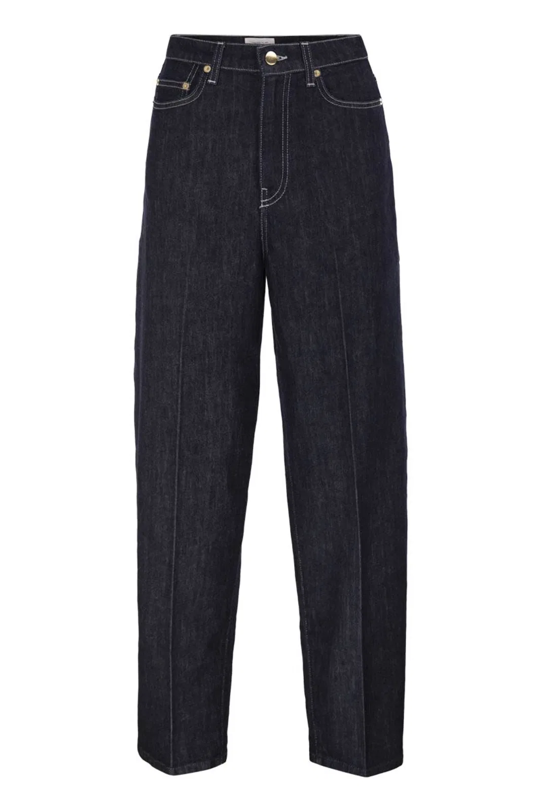 Fabiana Filippi Wide-Leg Stretch Cotton Denim Jeans With