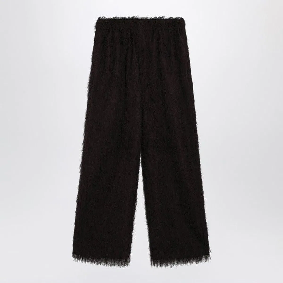 The Frankie Shop Dark Brown Fringed Trousers