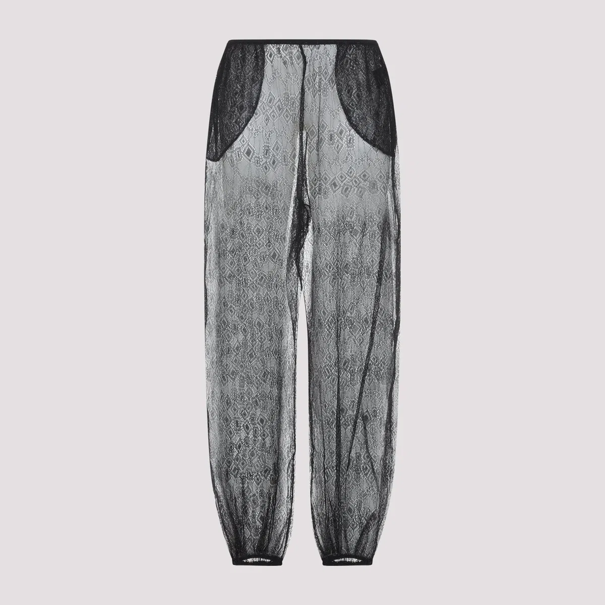 The Frankie Shop Black Orissa Lace Ballon Pants