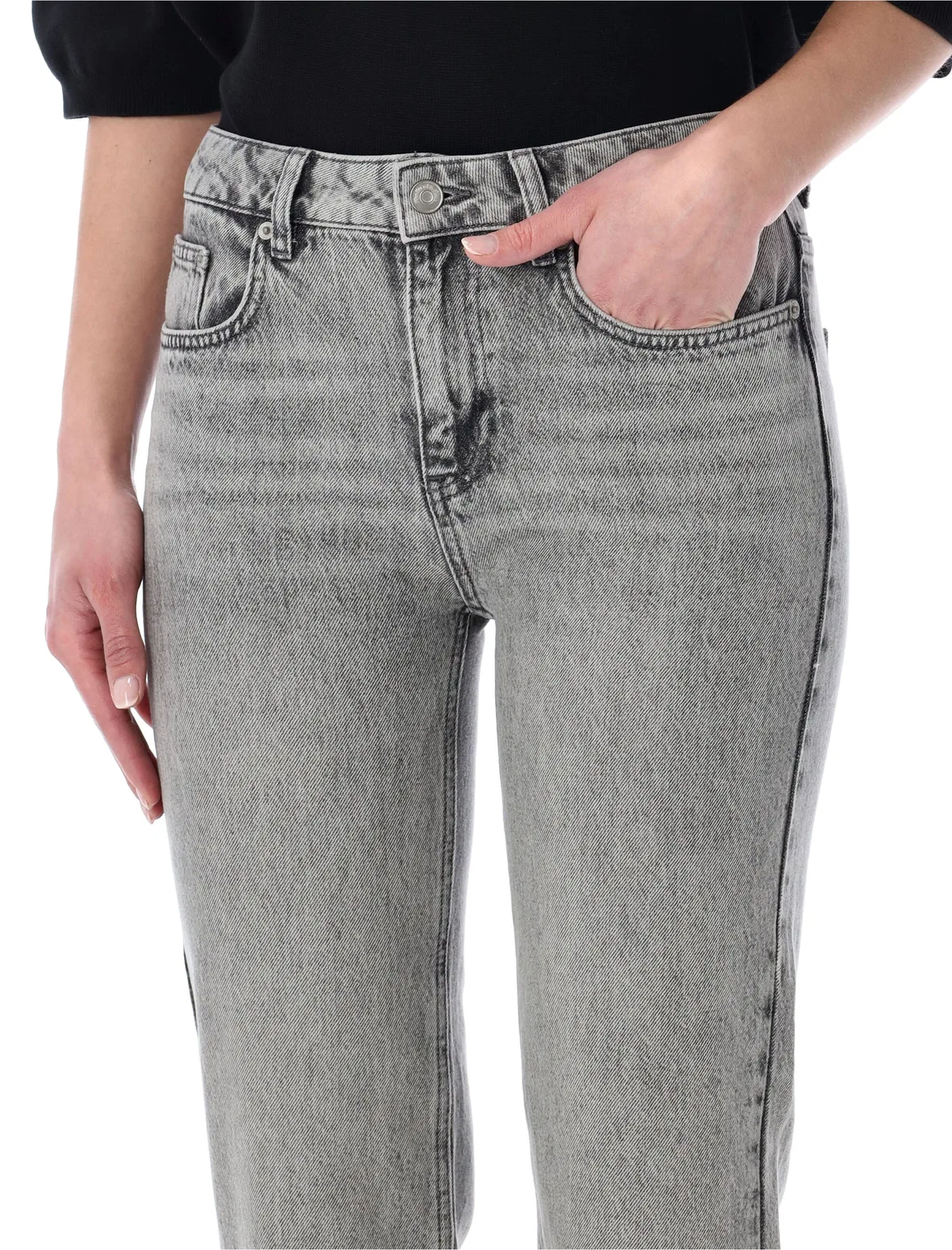 The Frankie Shop Grey Cotton Jeans