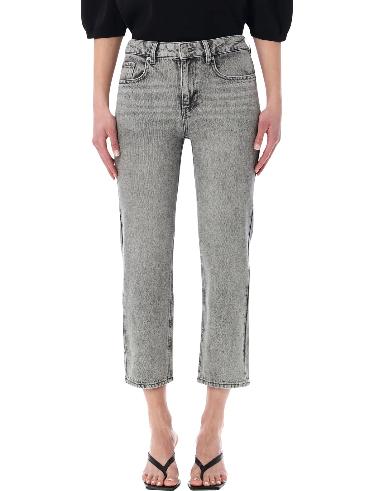 The Frankie Shop Grey Cotton Jeans
