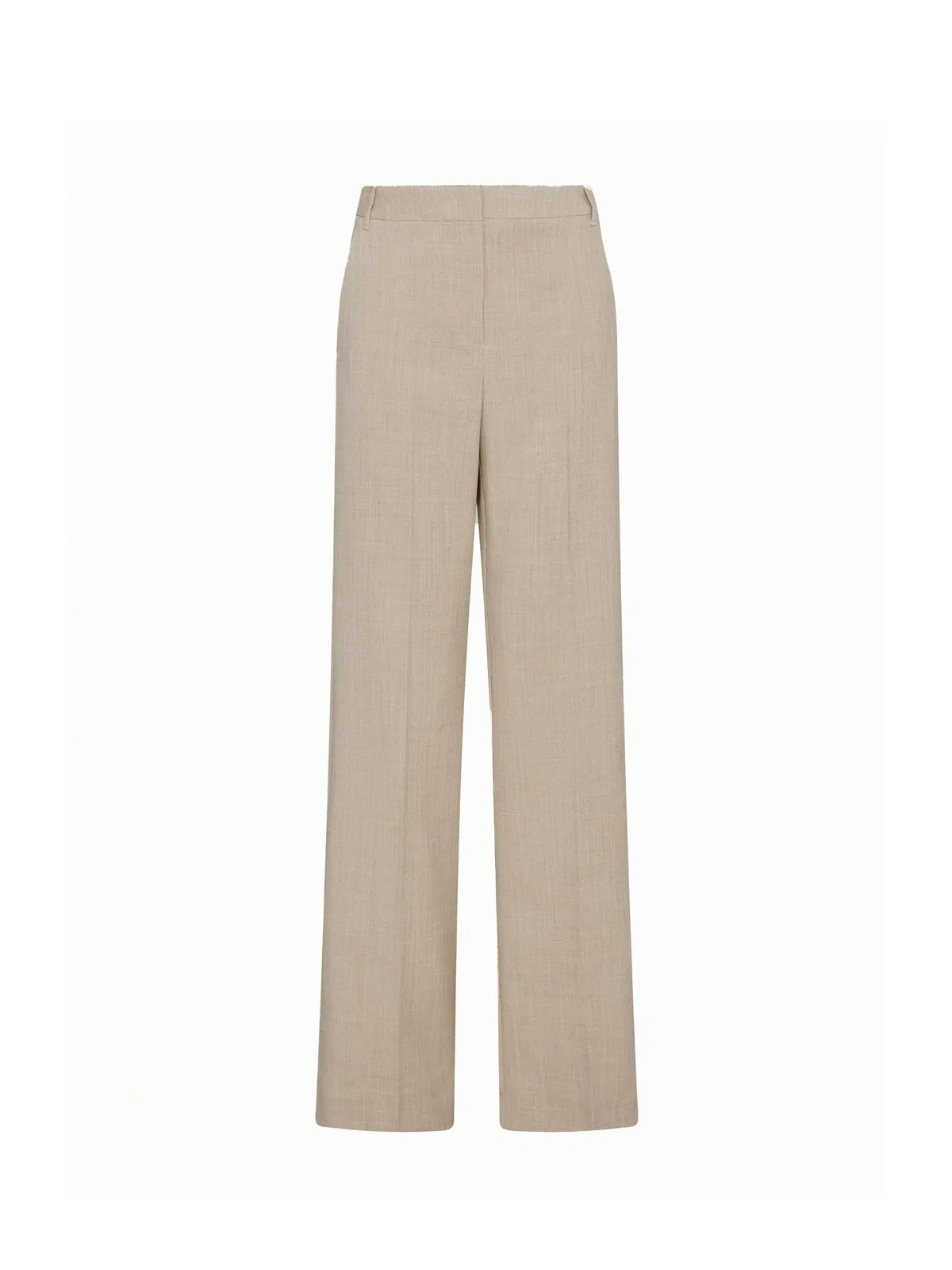 Marella Beige High-Waisted Trousers