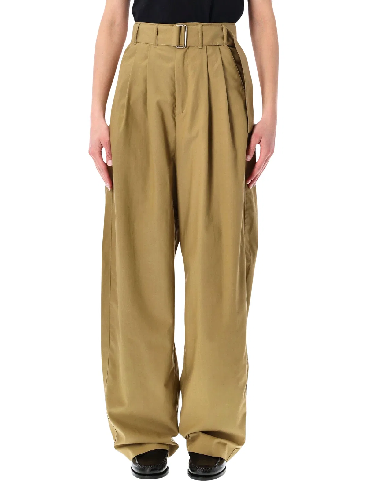 Soeur Cole Wide Cotton-Lyocell Pants