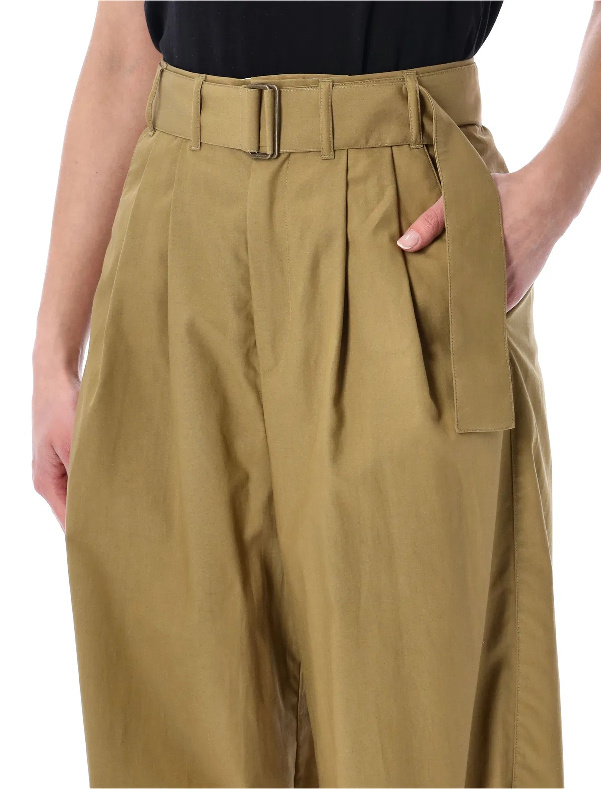 Soeur Cole Wide Cotton-Lyocell Pants