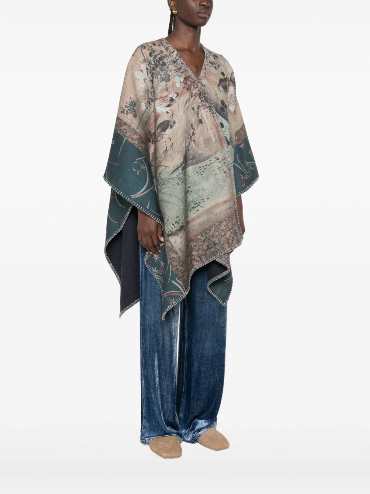Pierre Louis Mascia Wool Poncho