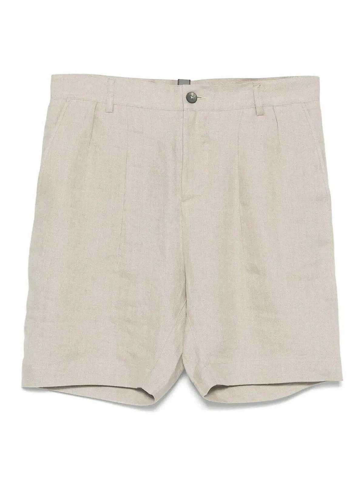 Sease Beige Linen Cotton Easyshorts