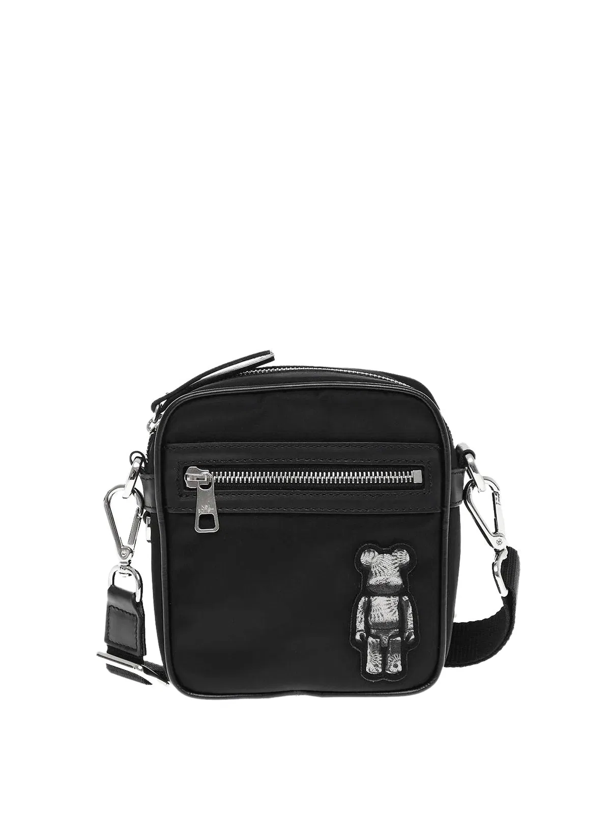 Neil Barrett Bearbrick Logo Nylon Twill Crossboby Bag