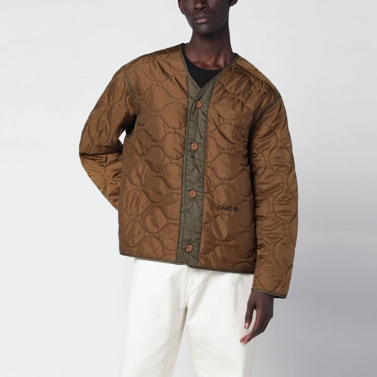 Oamc Beige Combat Liner Jacket