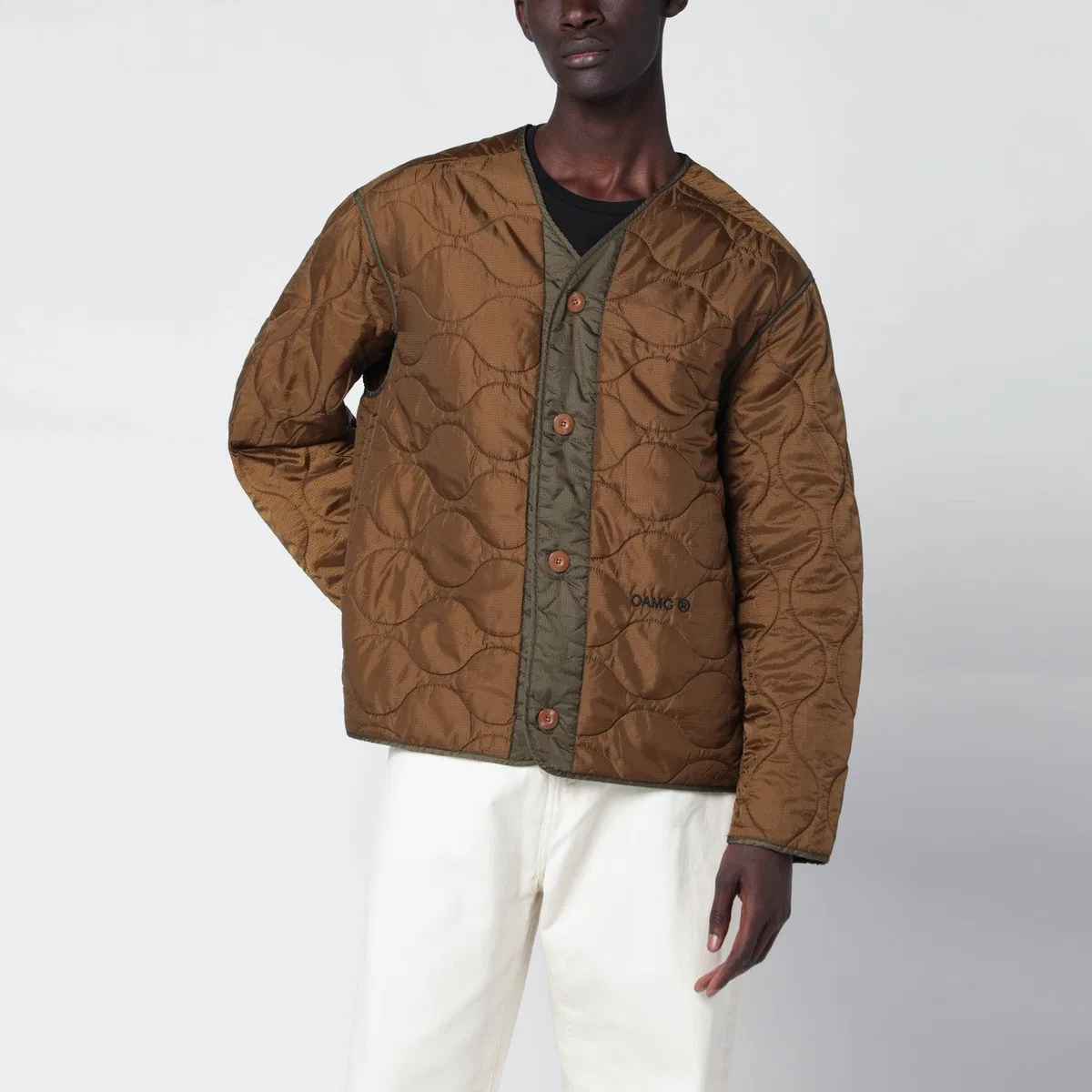 Oamc Beige Combat Liner Jacket