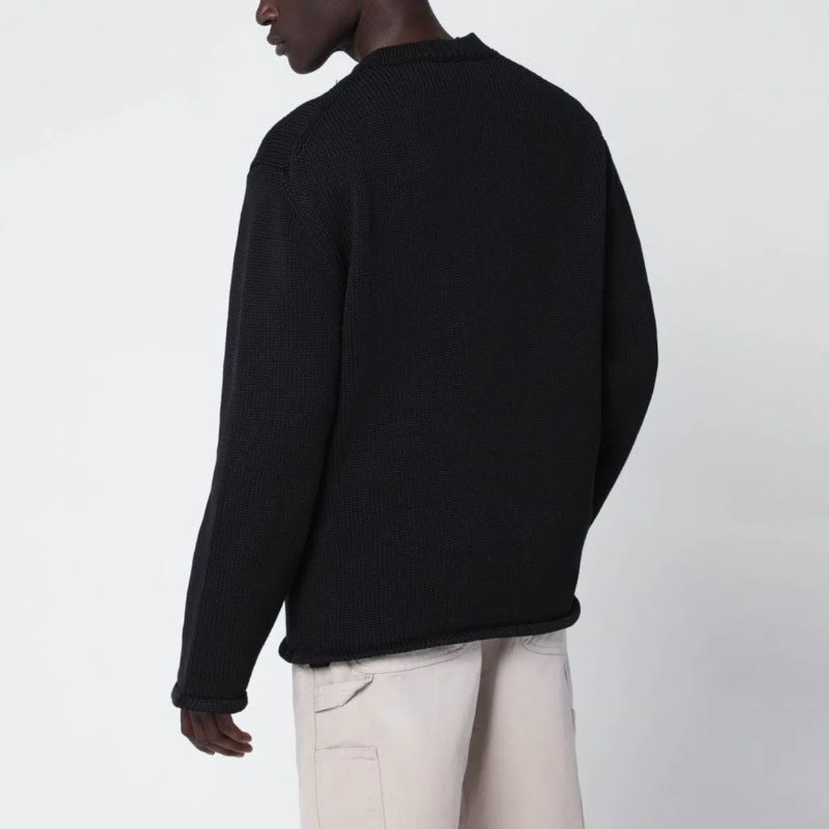 Oamc Black Cotton Sweater