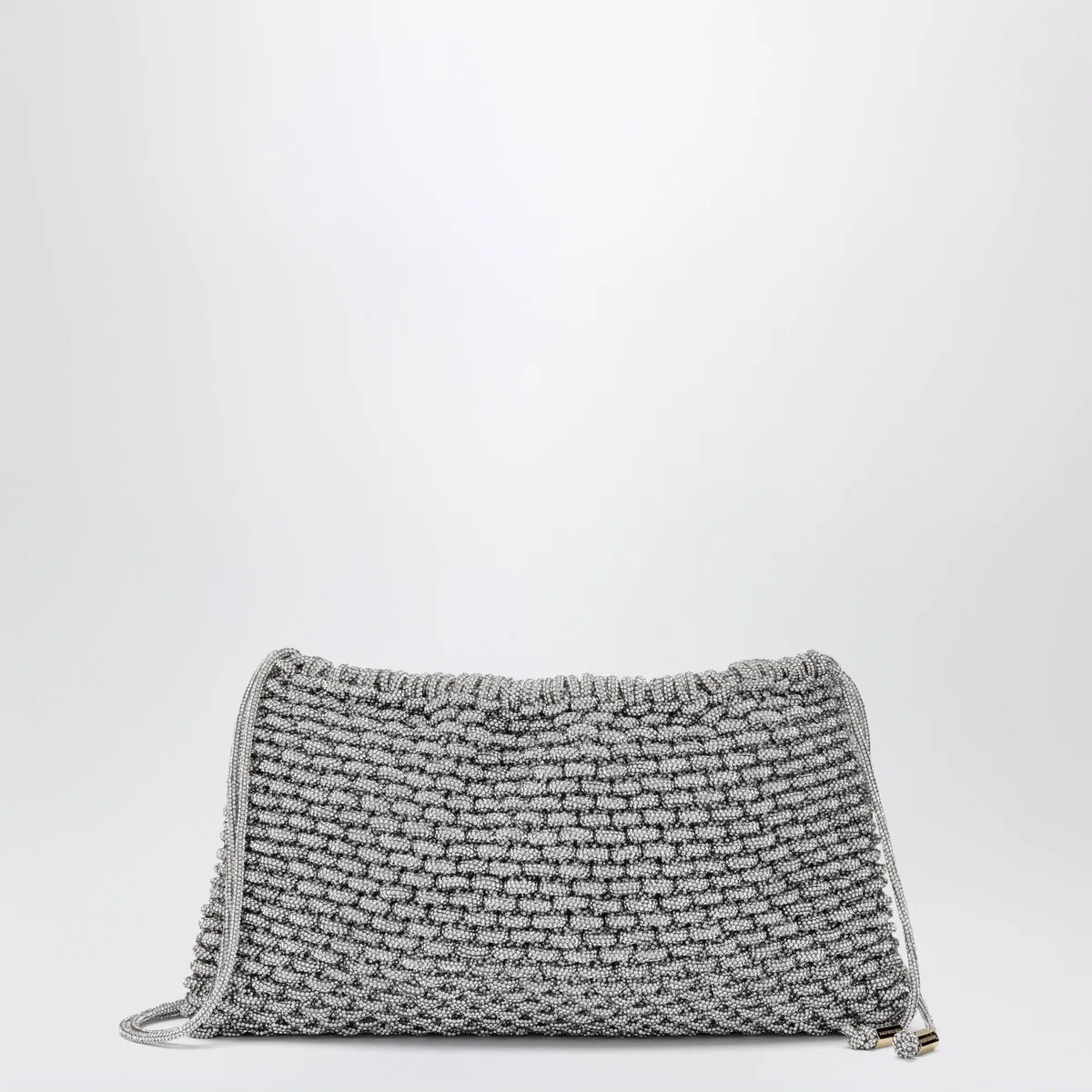 Hibourama Penelope Silver Jewel Bag With Crystals