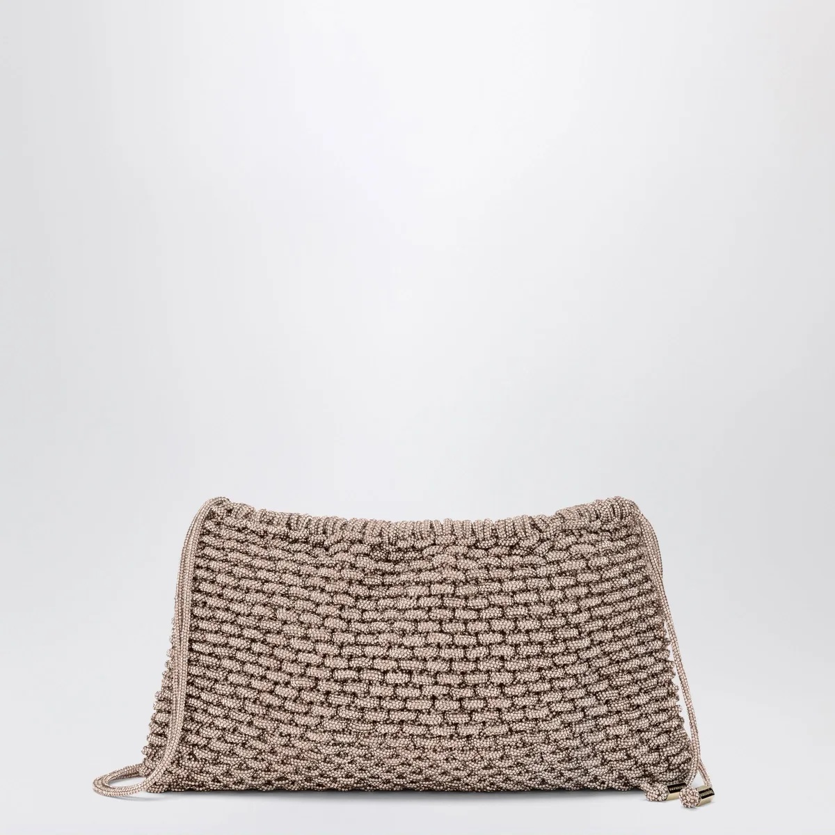 Hibourama Penelope Peach Jewel Bag With Crystals