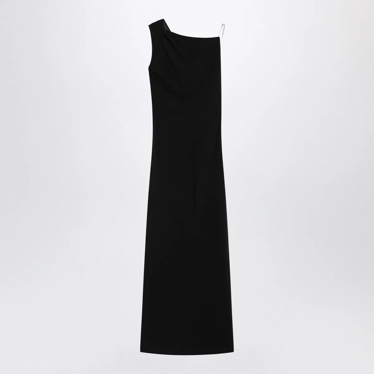 Max mara pianoforte Long Black Cady Bustier Dress