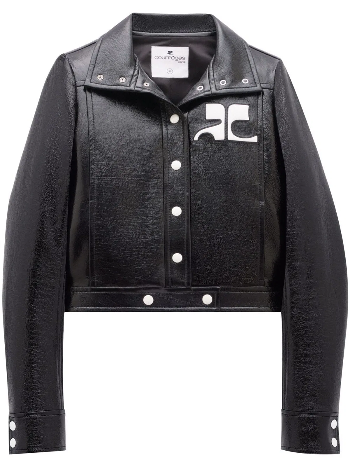 Courreges Courregès Black Vinyl Blazer
