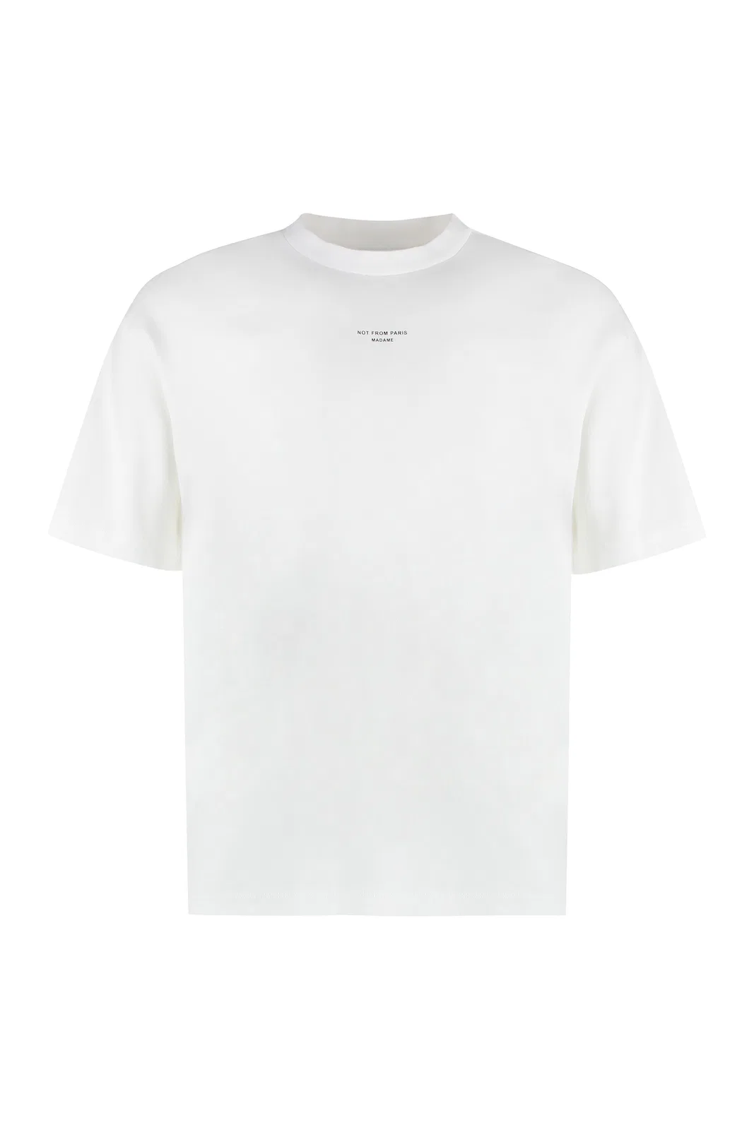 Drôle De Monsieur Slogan Classique Cotton Crew-Neck T-Shir