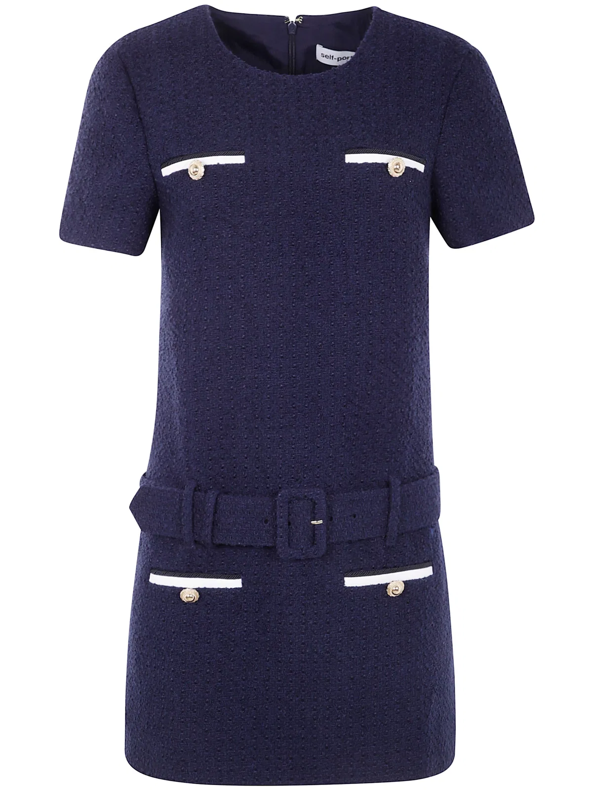 Self-Portrait Mini Boucle Dress
