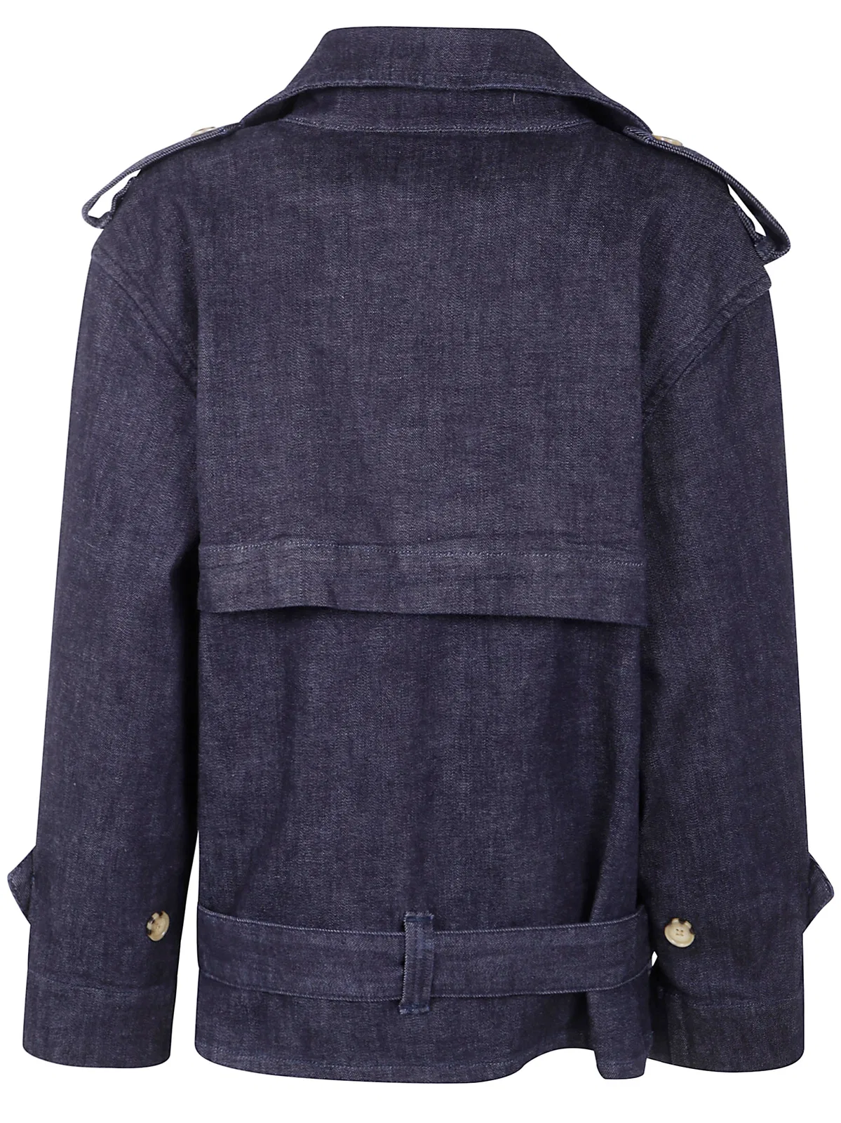Self-Portrait Denim Trench Jacket