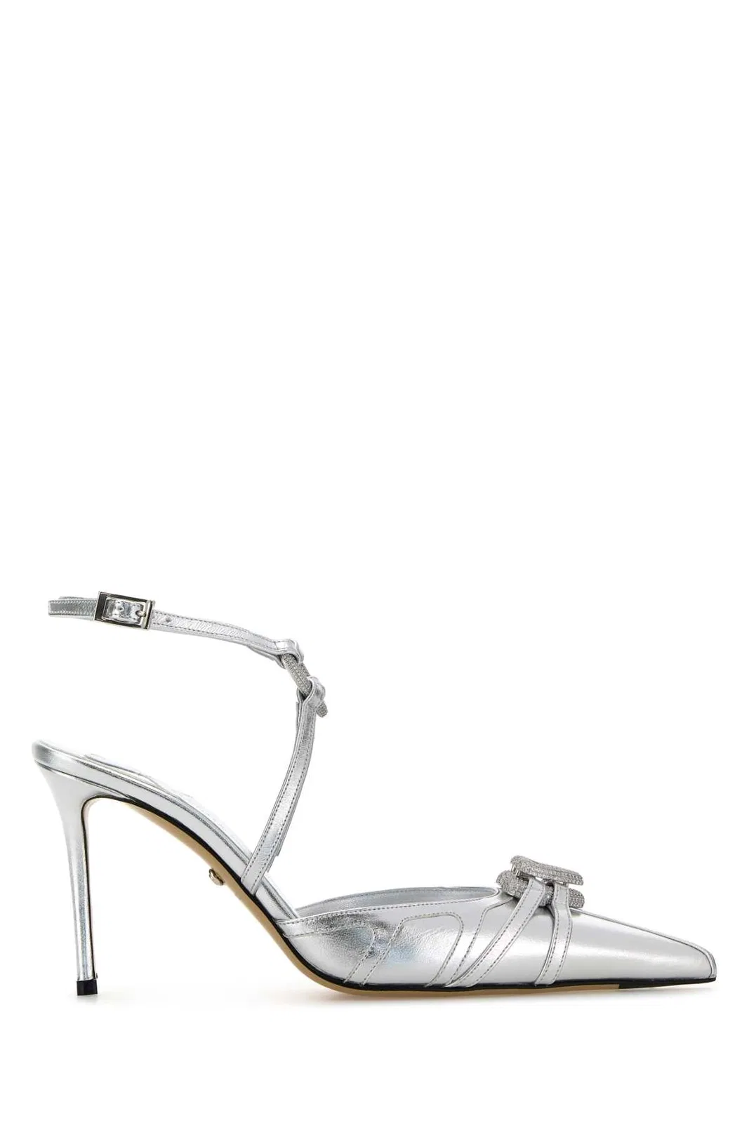 Mach Mach Mach & Mach Silver Nappa Leather Pumps