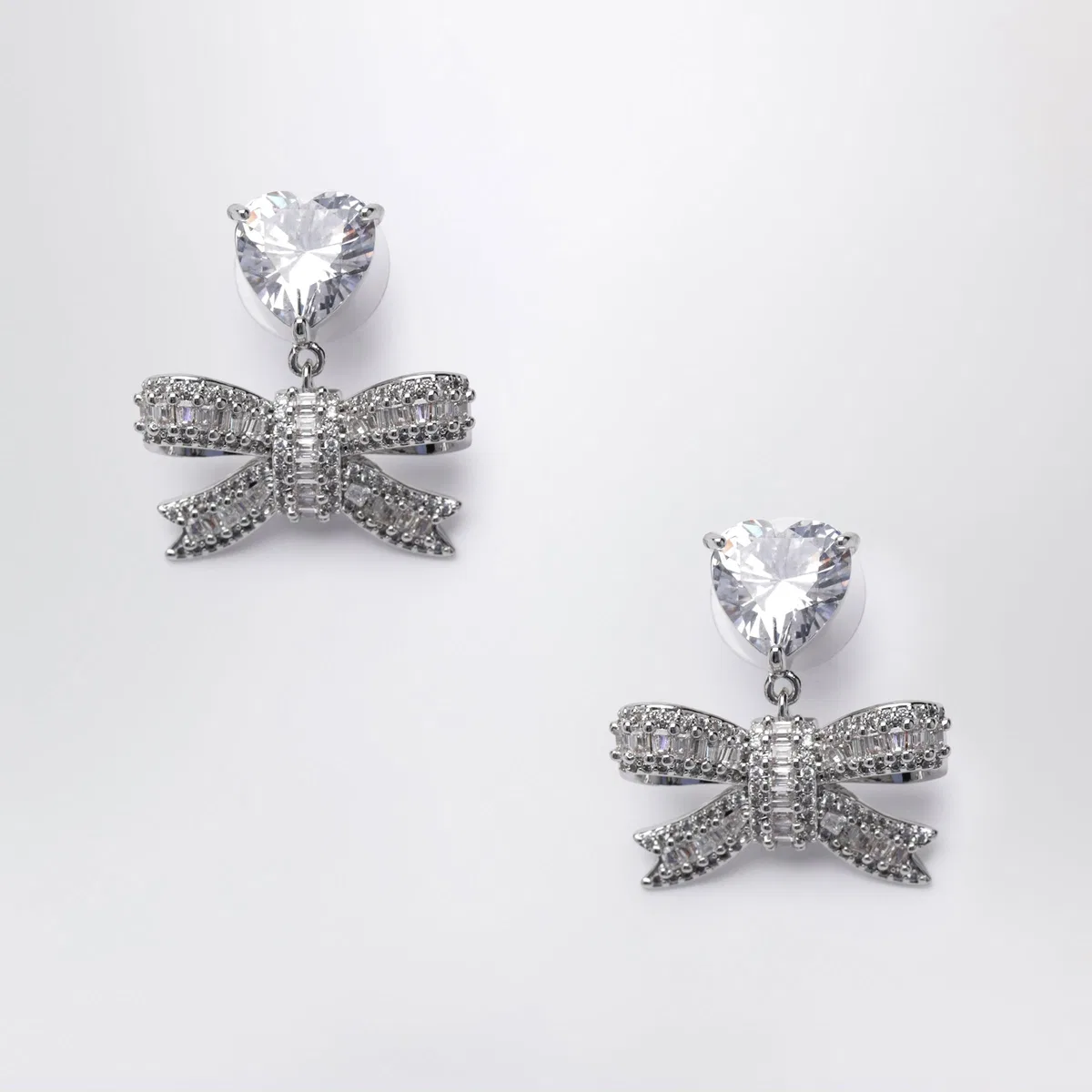 Self-Portrait Self Portrait Heart Drop Earrings With C