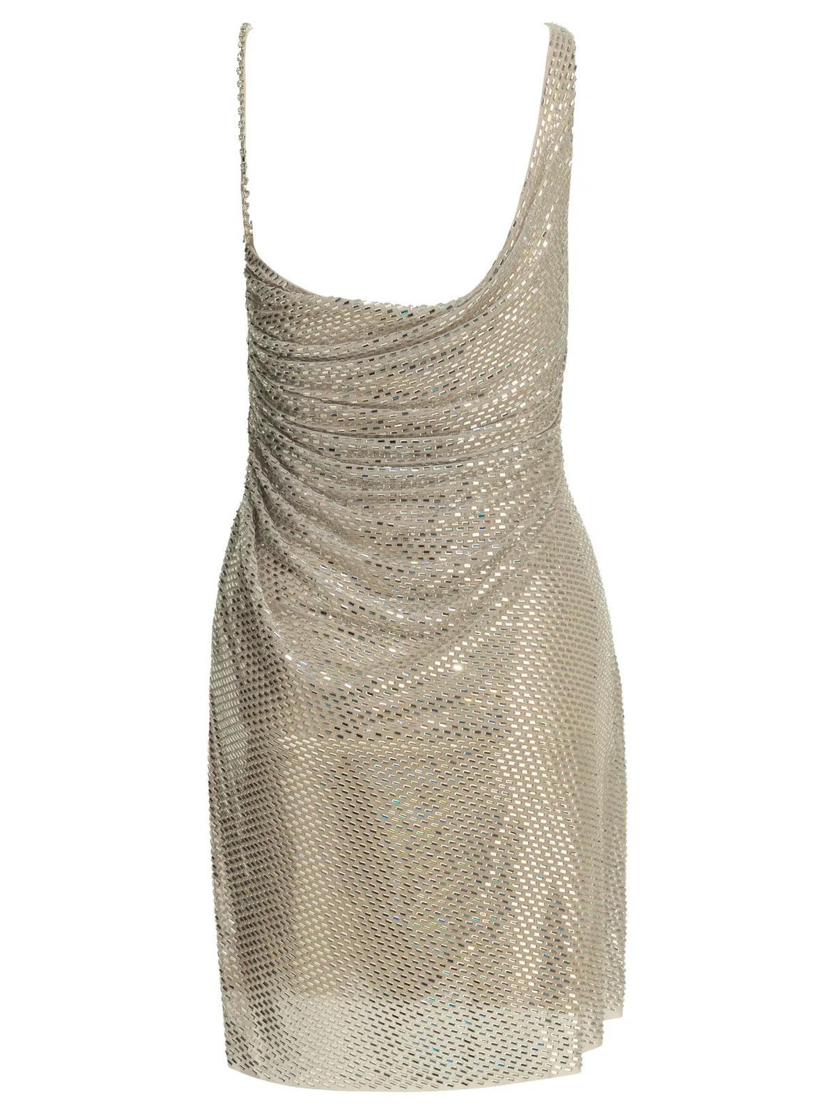 Self-Portrait Short Dress With Rhinestones