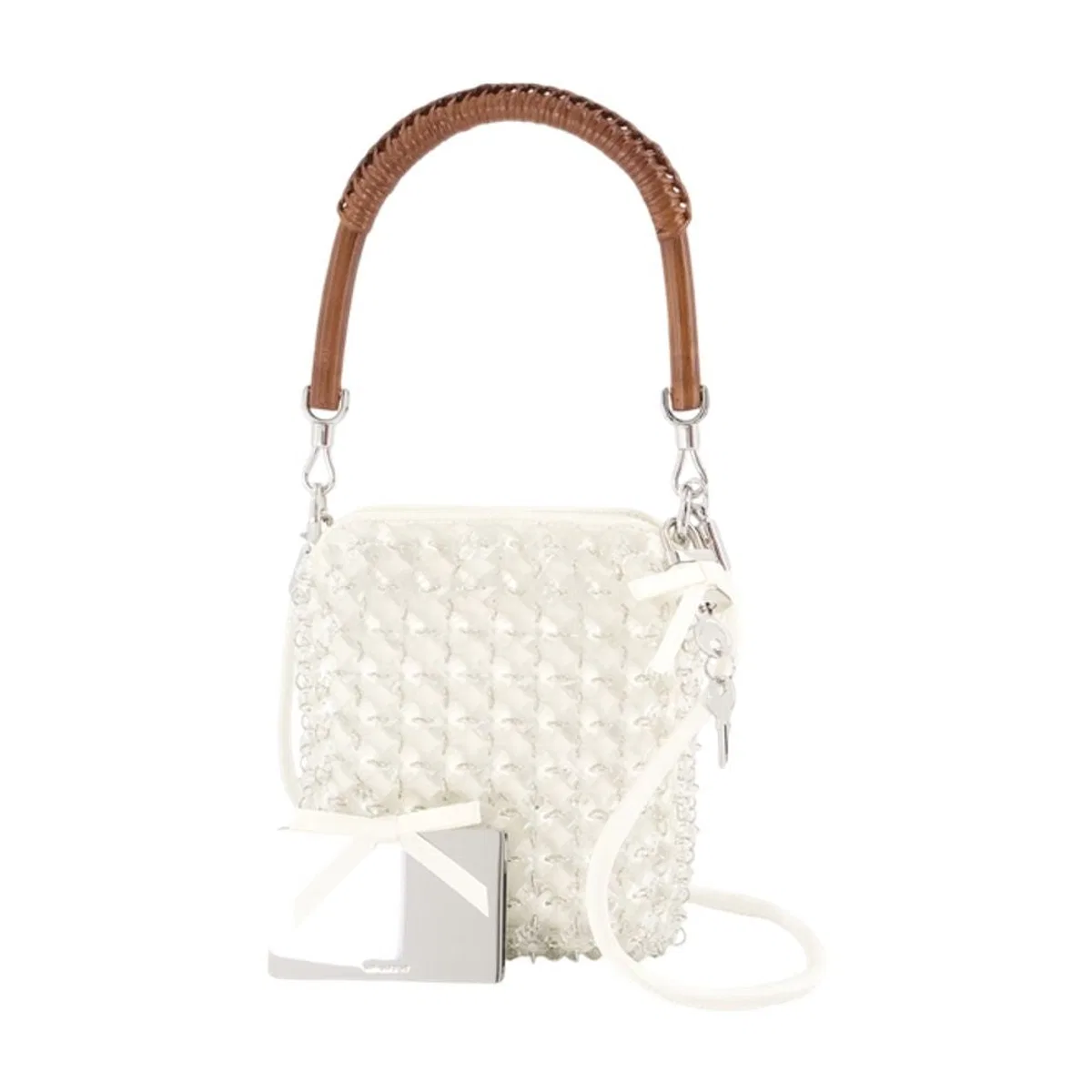 Self-Portrait Crystal Chain Mini Bag
