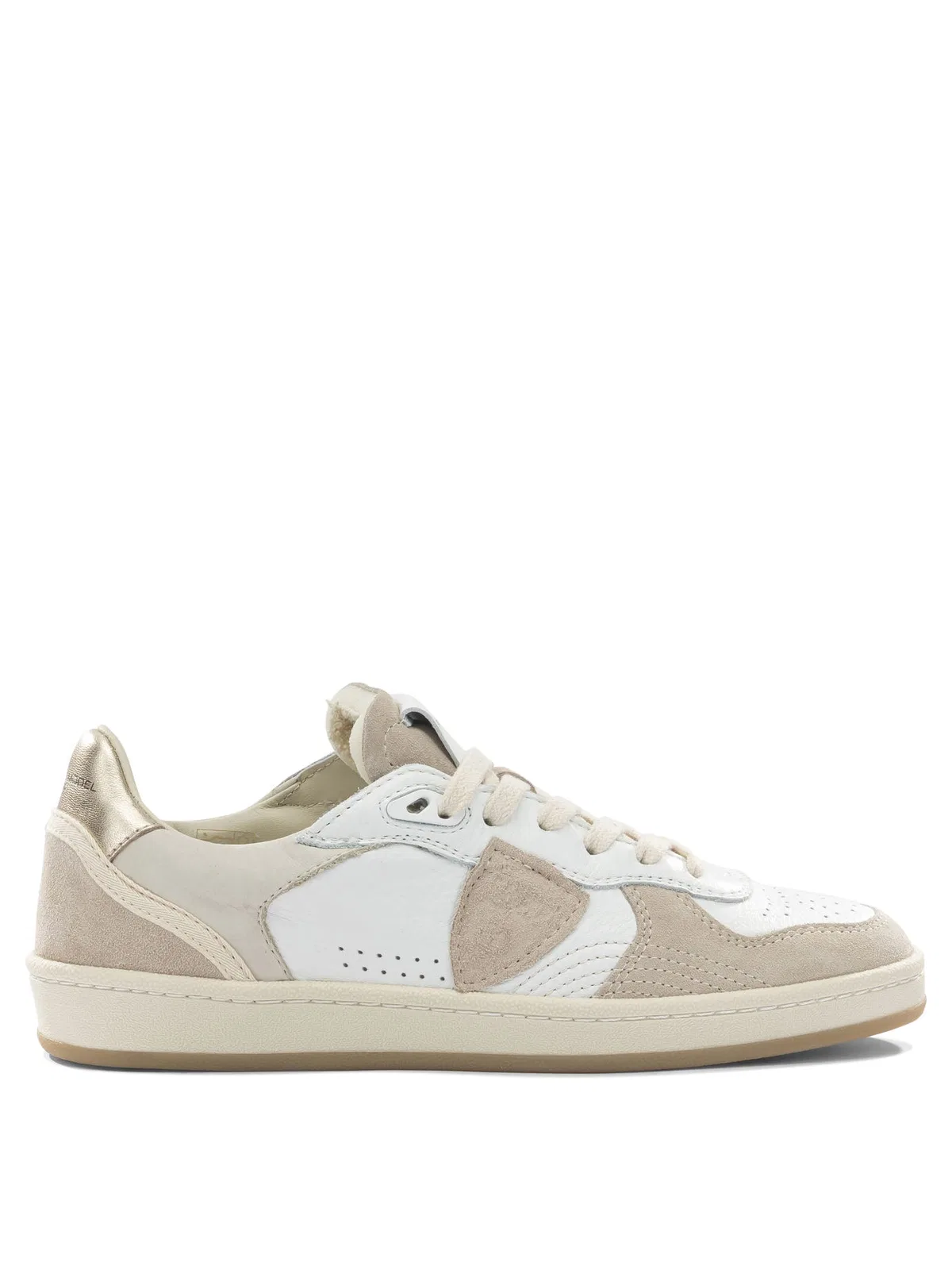 Philippe Model Paris White Leather Rubber Sneakers