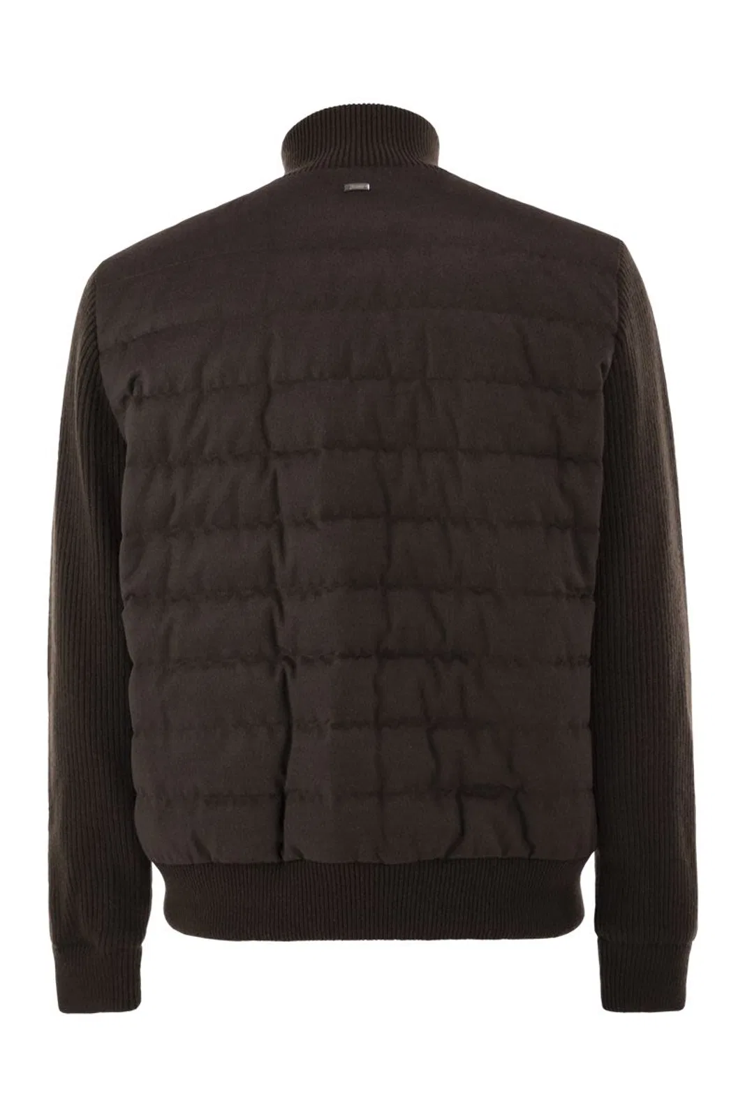 Herno Quilted Knit And Fabric Jacket With High