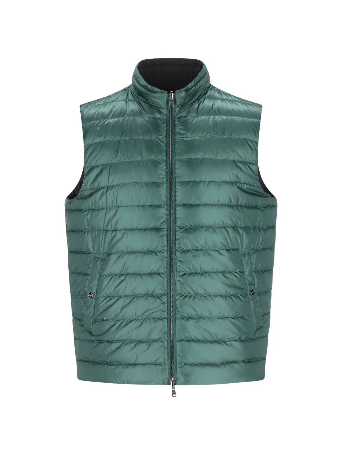 Herno Green Polyamide Reversible Gilet