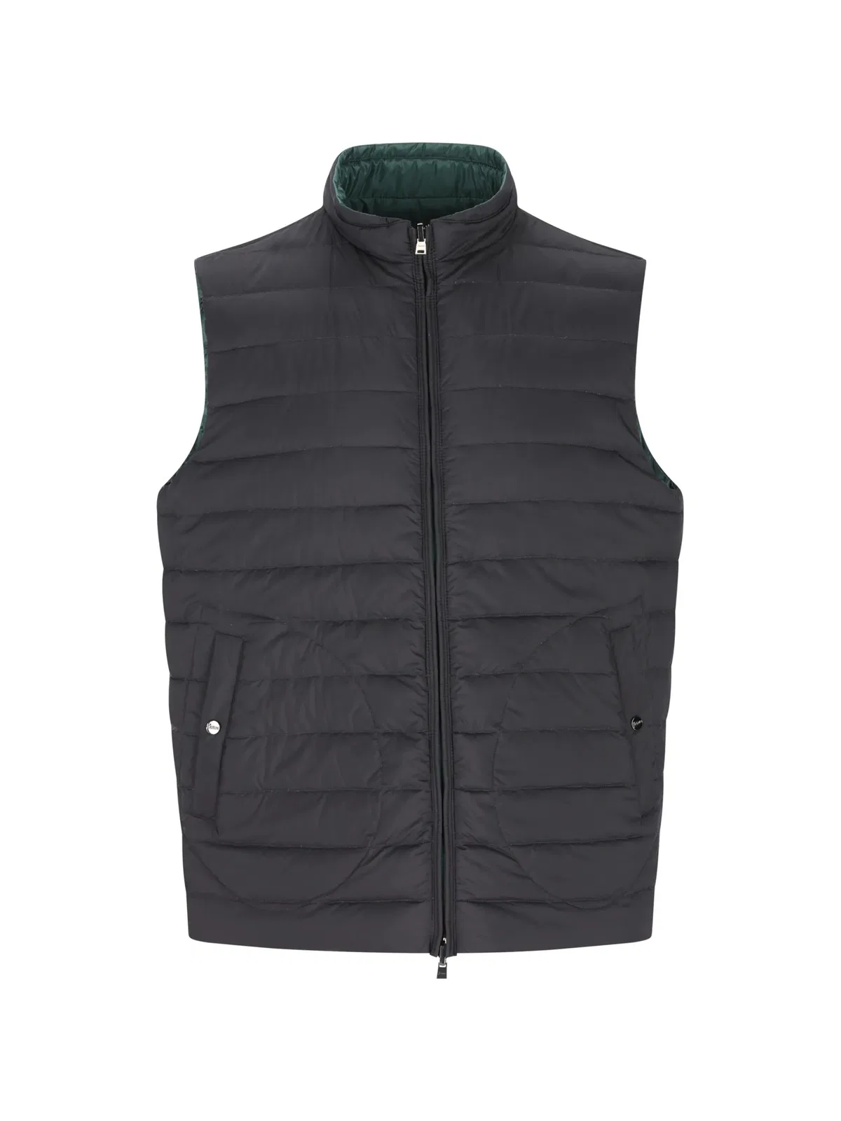 Herno Green Polyamide Reversible Gilet