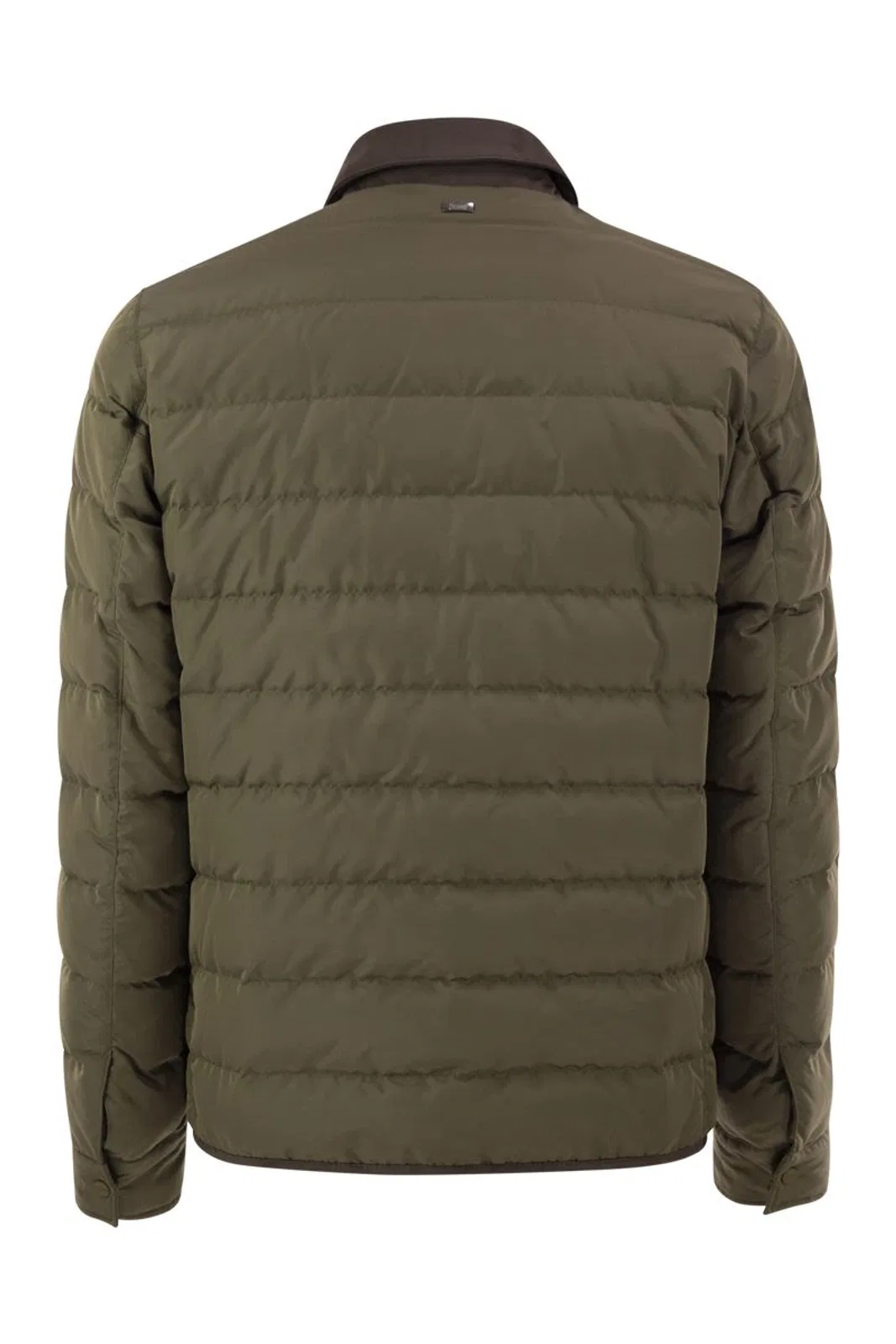 Herno Quilted Down Jacket With Shirt Collar