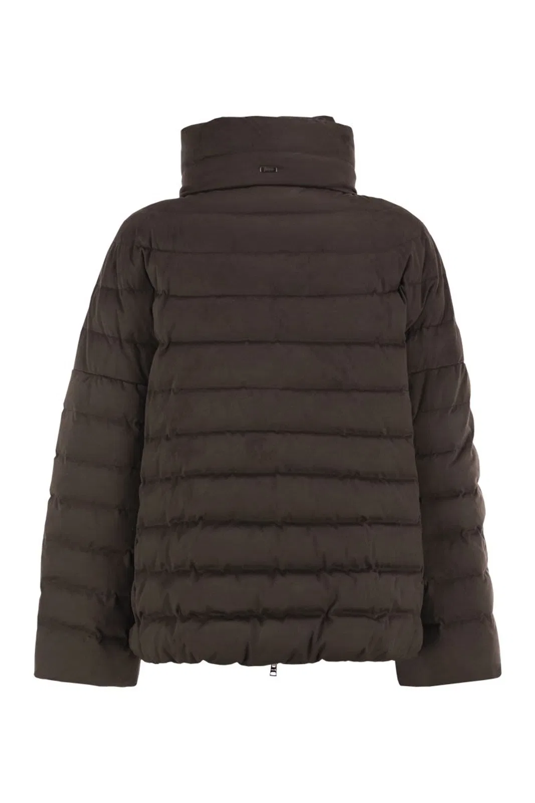 Herno Technical Suede-Effect Down Jacket With 
