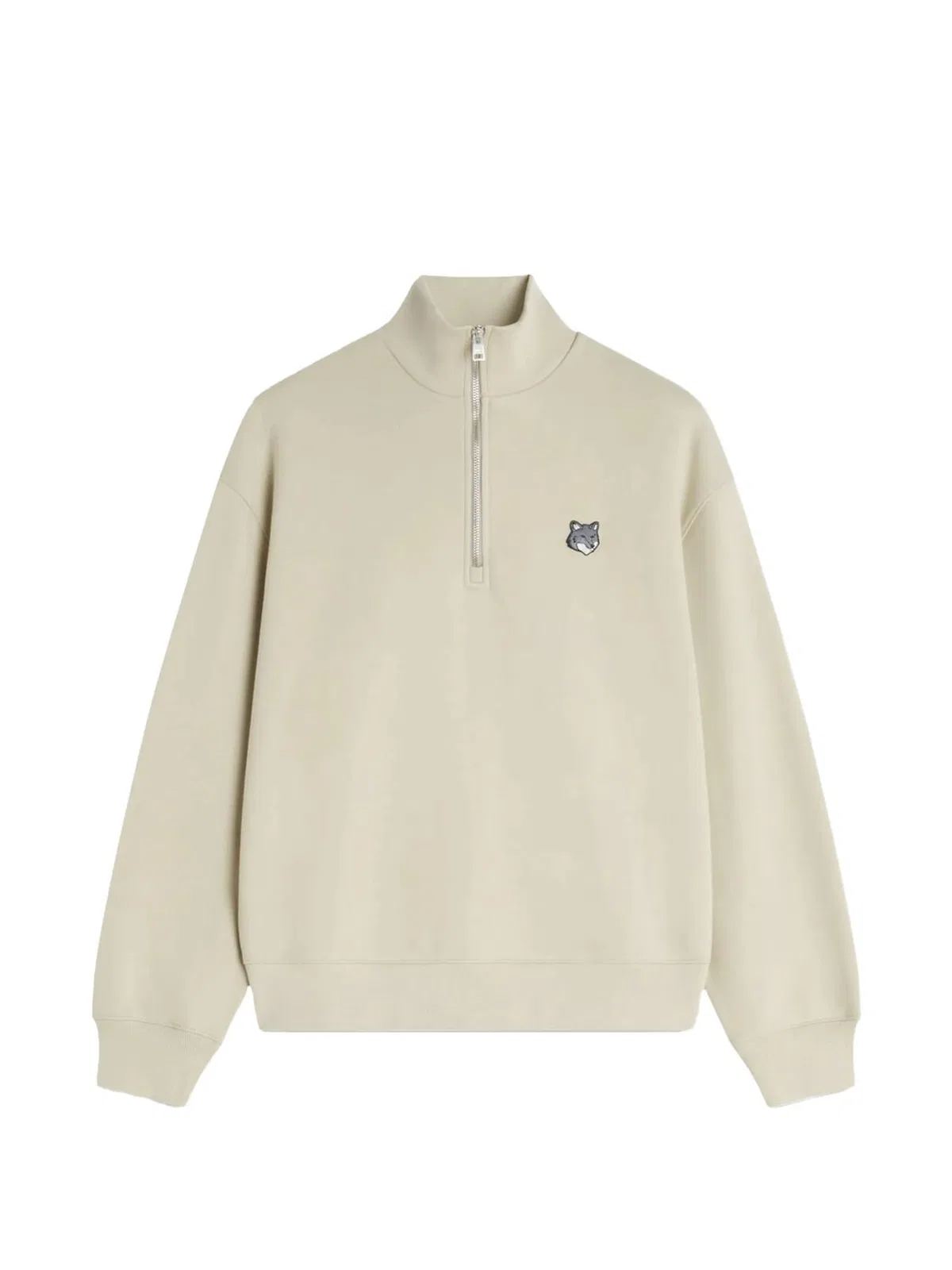 Maison Kitsune Maison Kitsuné Fox Head Comfort Half Zip