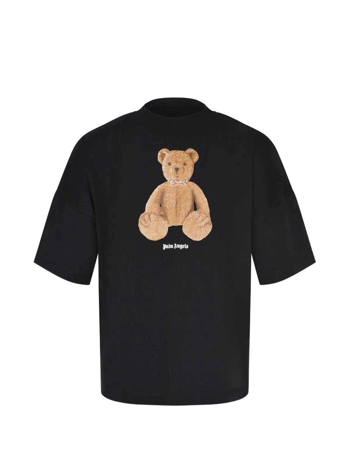 Palm Angels Black Brown Cotton T-Shirt