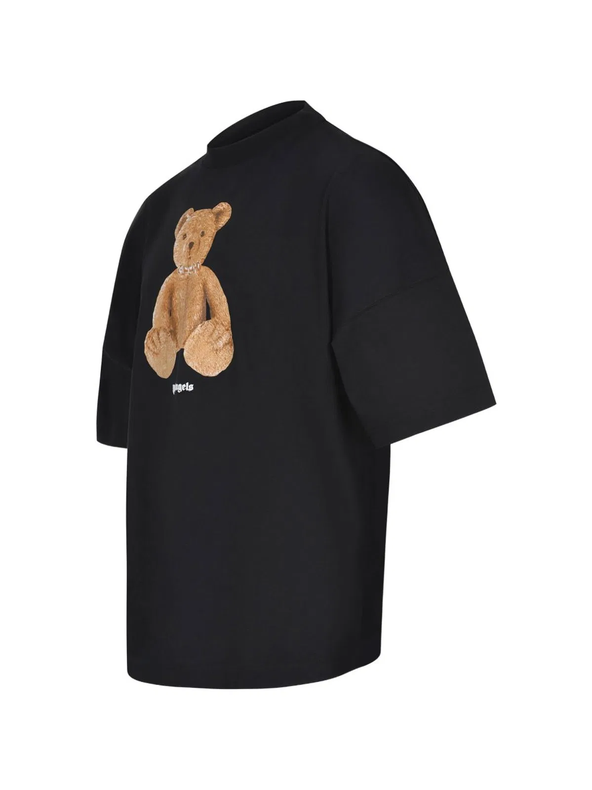 Palm Angels Black Brown Cotton T-Shirt