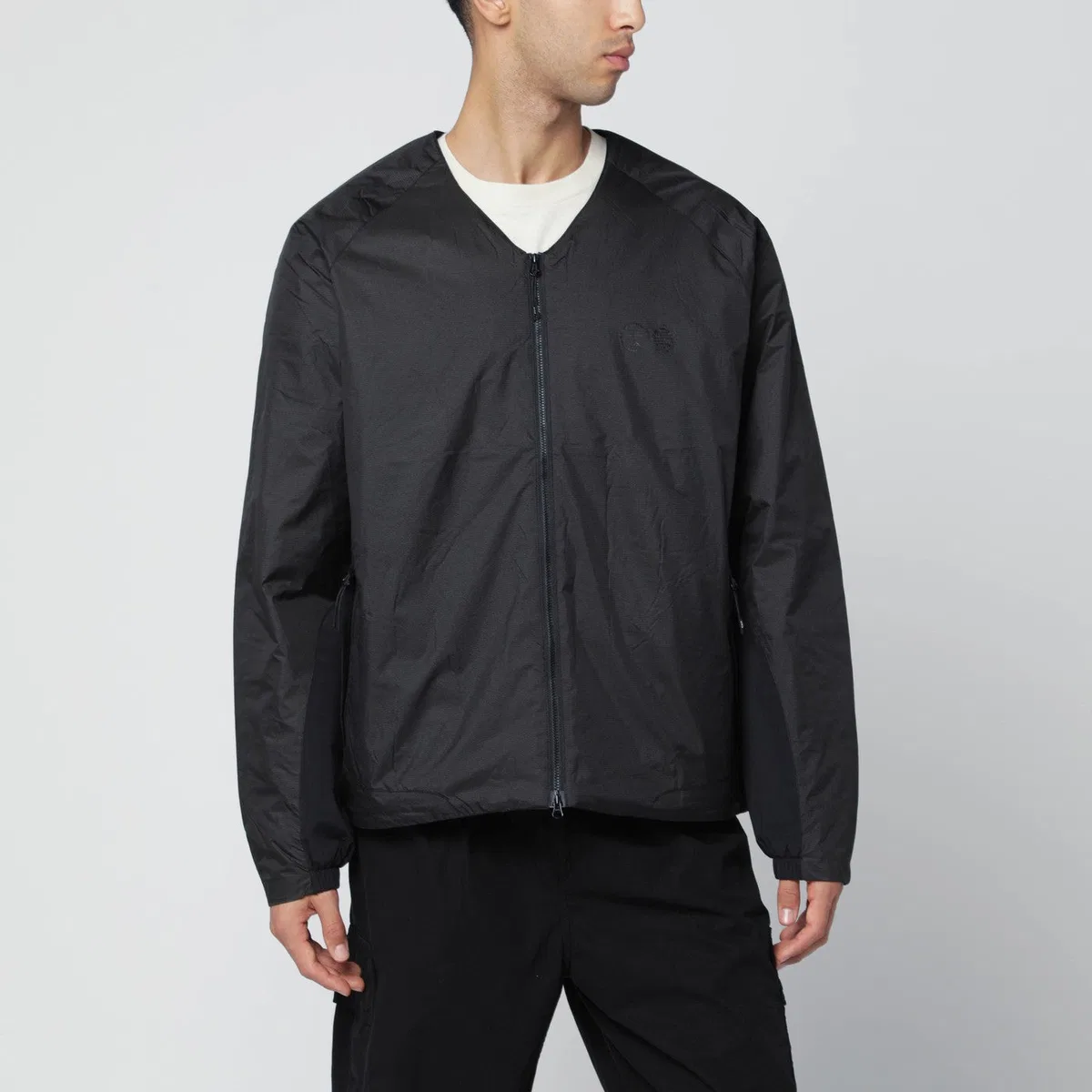 Purple mountain observatory Black Nylon Zip-Up Jacket