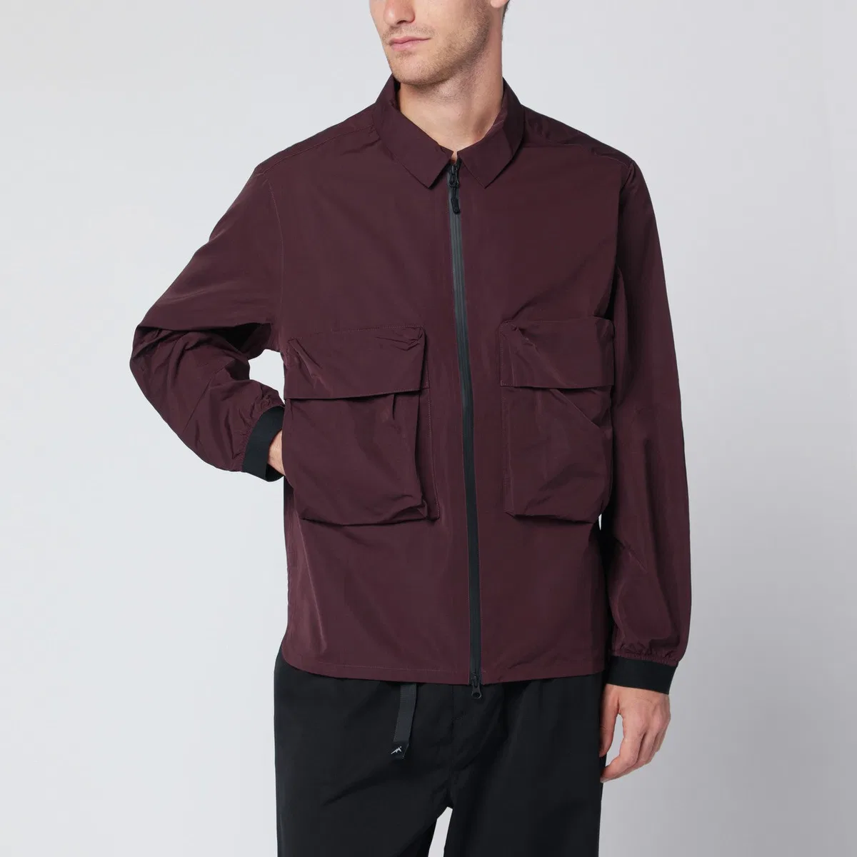 Purple mountain observatory Wine-Coloured Zip Jacket