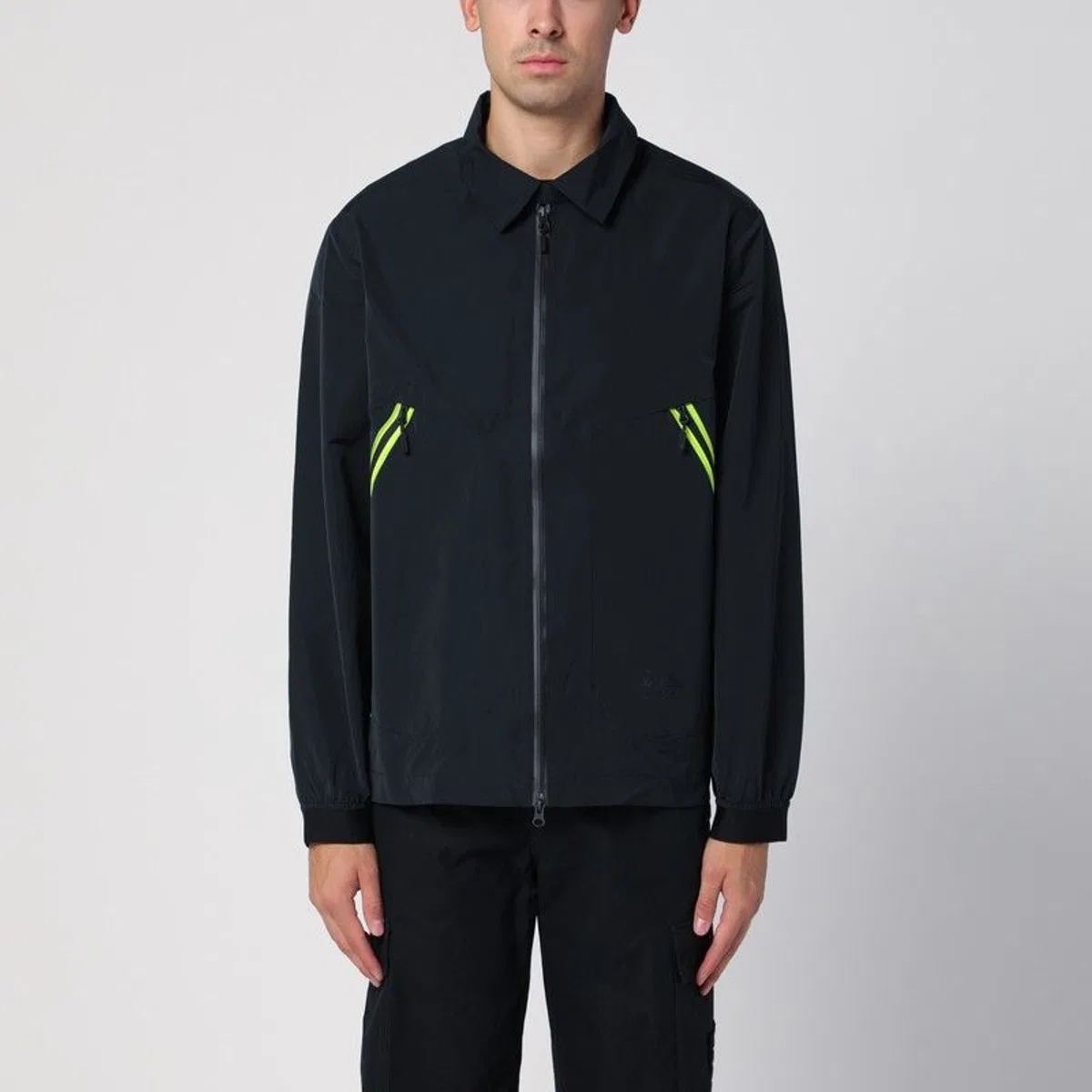 Purple mountain observatory Black Shirt Jacket With Zip