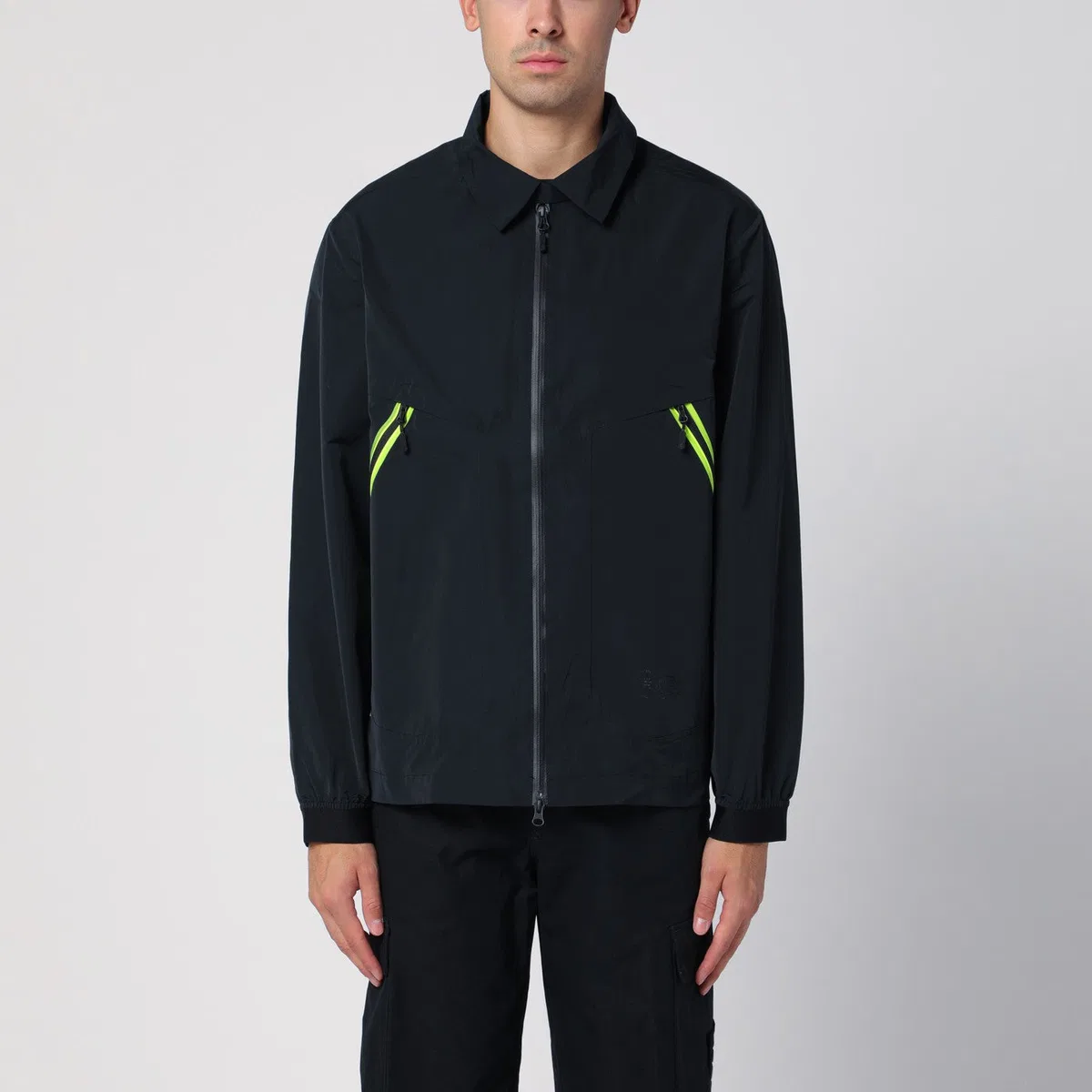 Purple mountain observatory Black Shirt Jacket With Zip