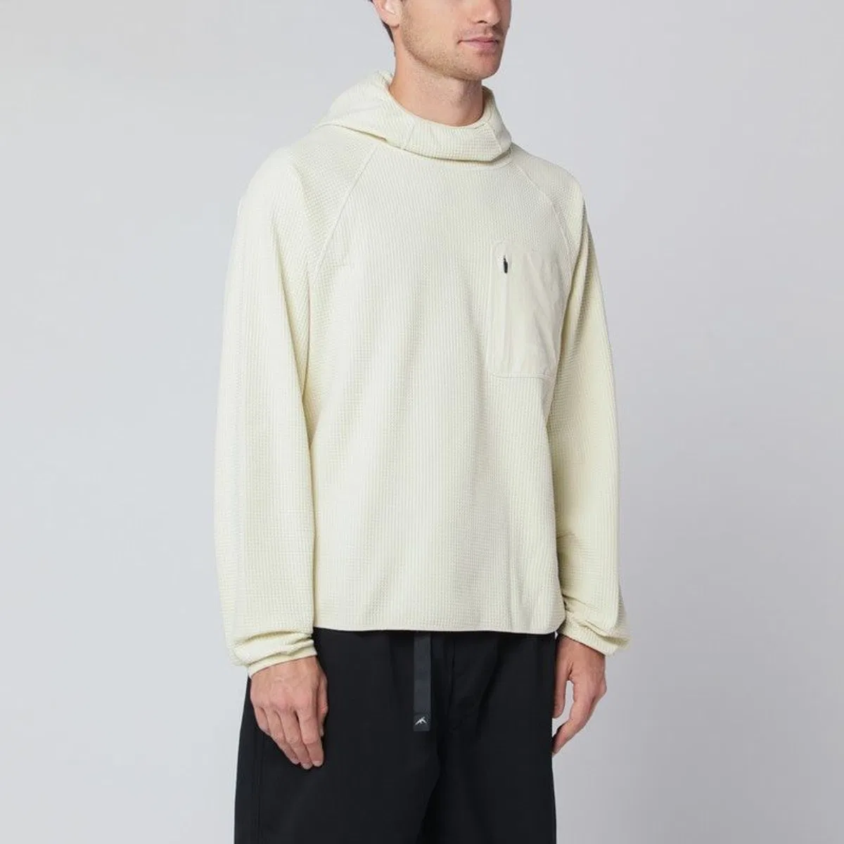 Purple mountain observatory Creamcolored Sweatshirt With Builtin Bal