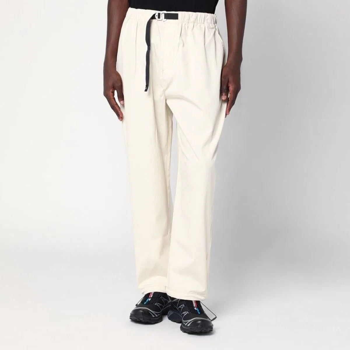 Purple mountain observatory Terrain Cream-Colored Trousers In Cotton