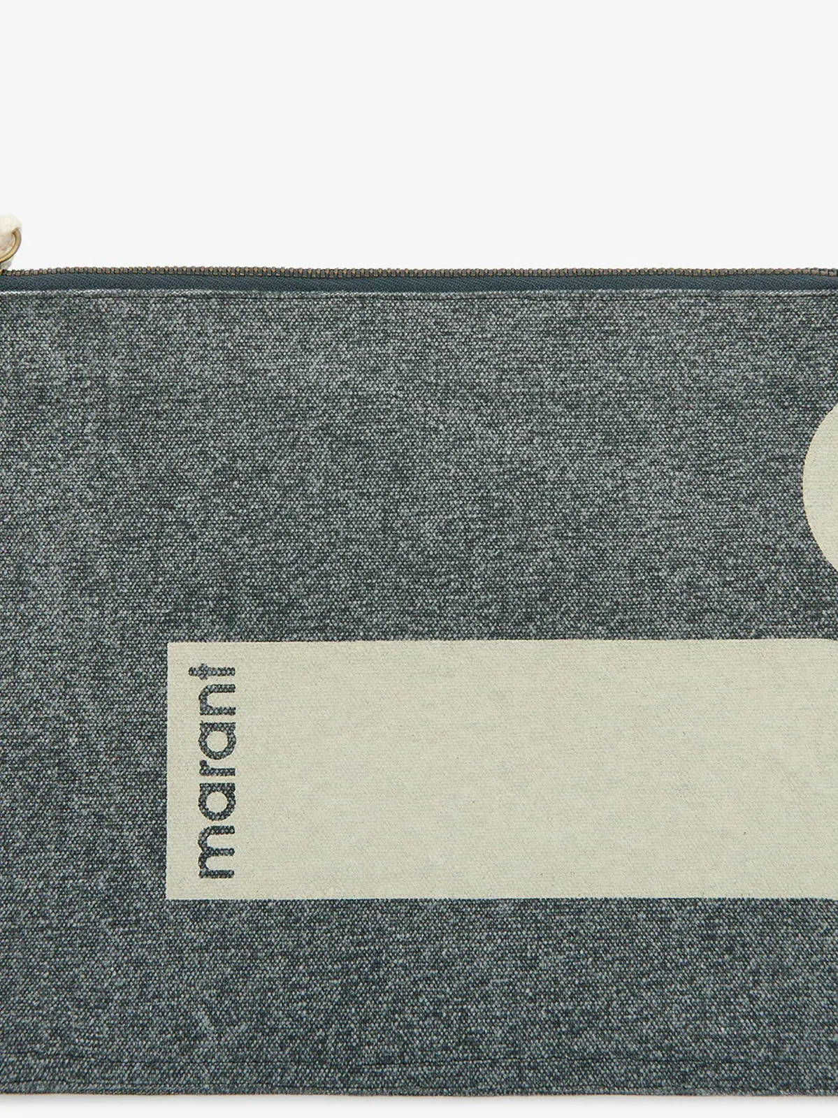Isabel Marant Black Cotton Clutches Pouch