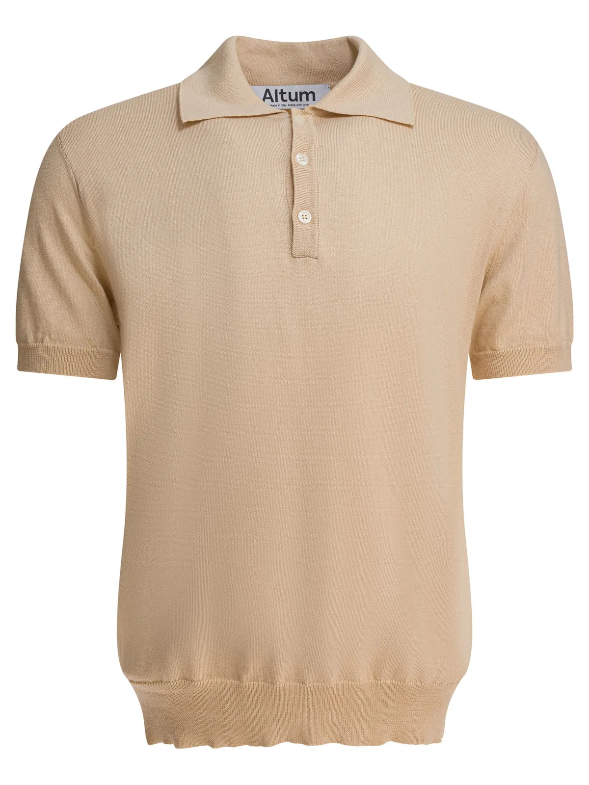 Altum Beige Cotton Polo Shirt