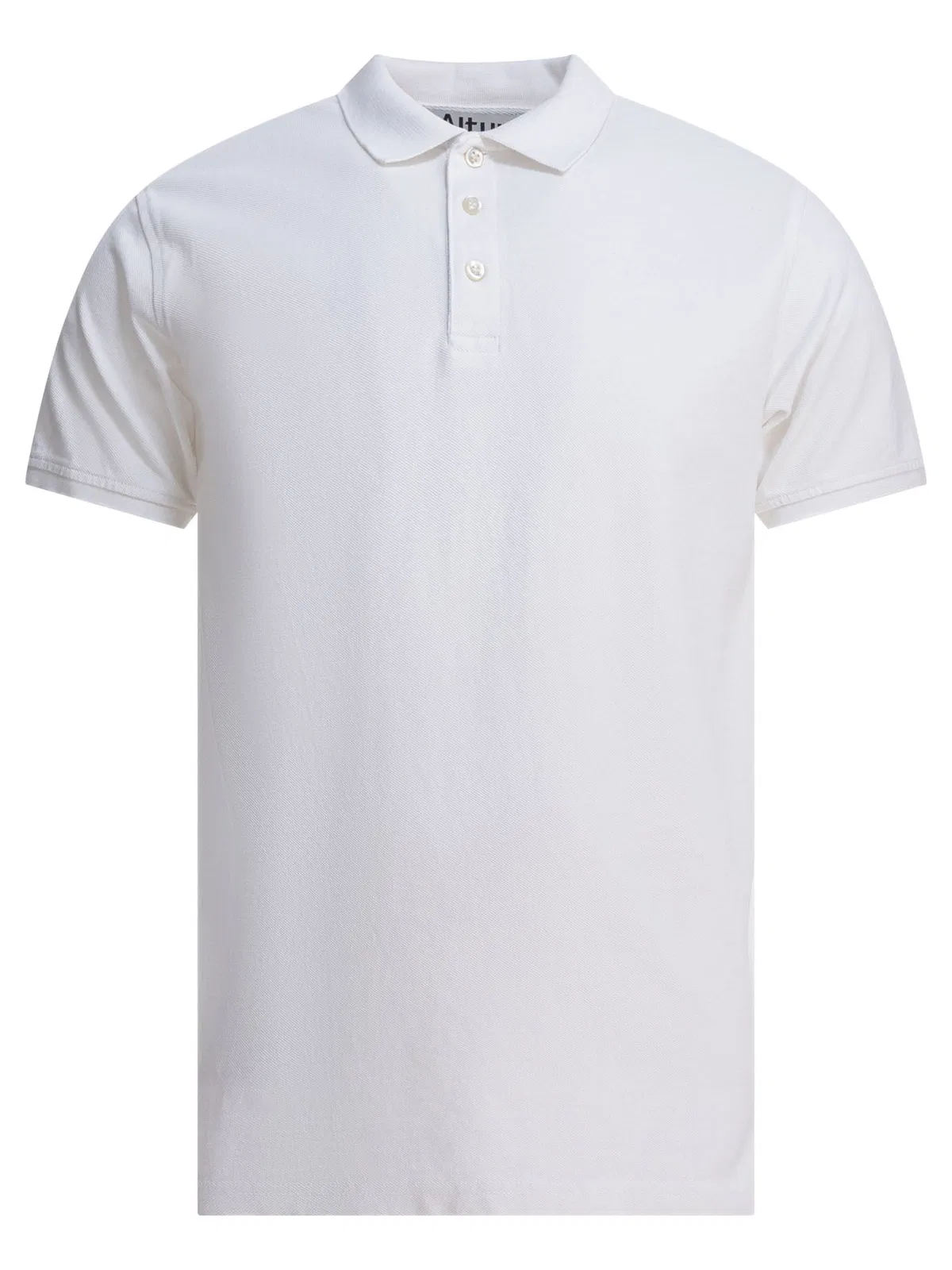 Altum White Cotton Polo Shirt